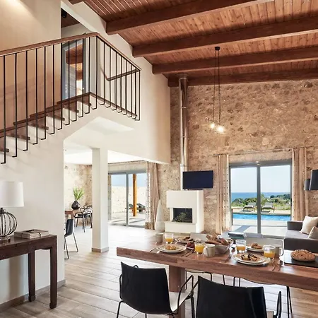 Villa Luxury Rhodes Anissa Sea View Private Swimming Pool 4 Bedrooms Kalithea *